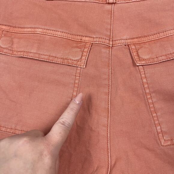 Anthropologie Pilcro Relaxed Pleated Shorts Coral Size 27 Summer Casual - Picture 10 of 15